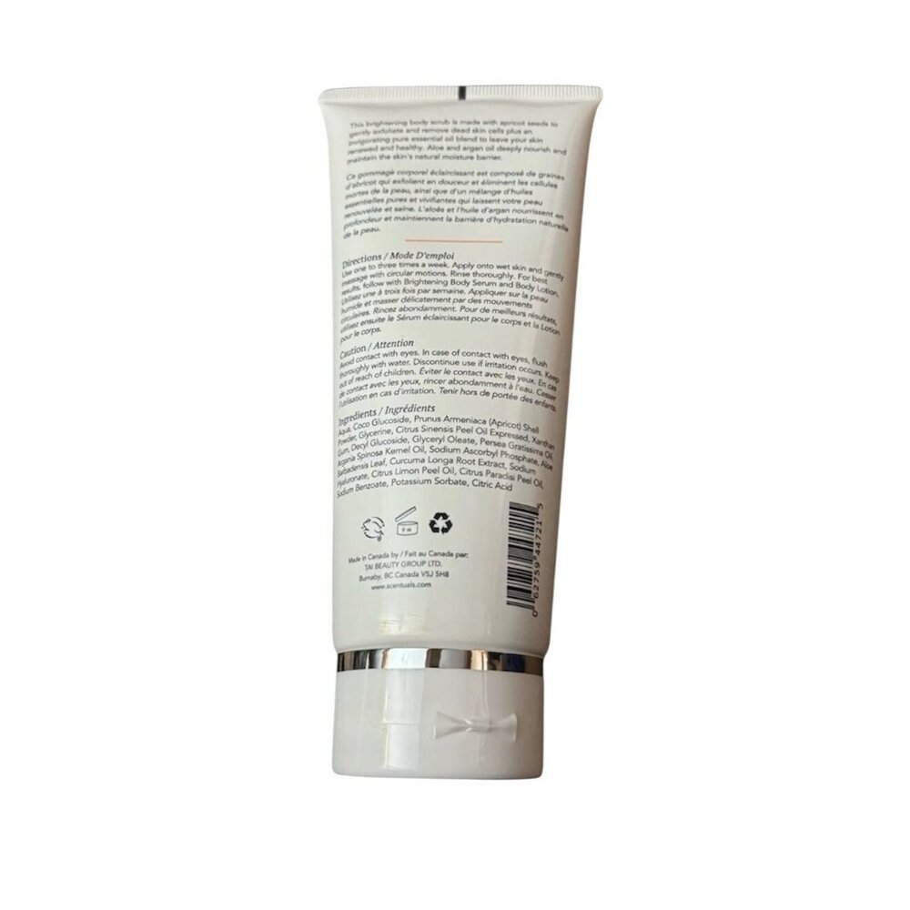 SCENTUALS Brightening Body Scrub Vitamin C Hyaluronic Acid 6.7oz Full Size - Picture 2 of 3